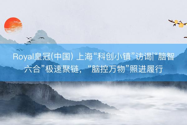 Royal皇冠(中国) 上海“科创小镇”访谒|“脑智六合”极速聚链，“脑控万物”照进履行